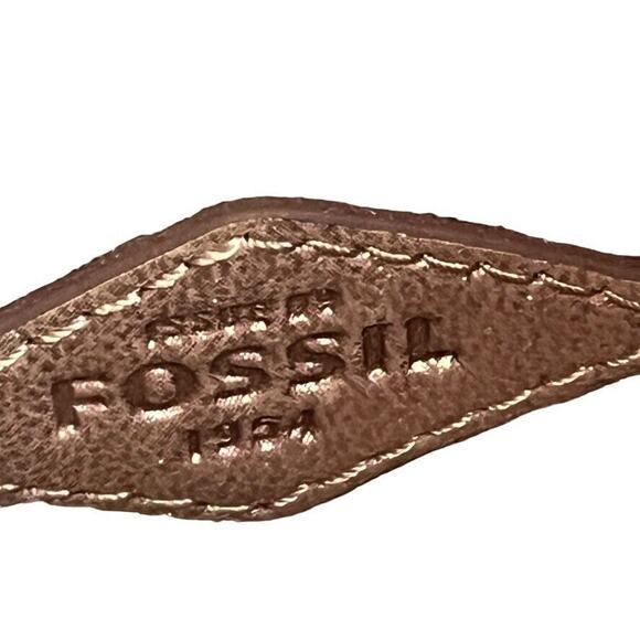 Fossil Womens Small Rose Gold Crossbody Purse Shoulder Bag Leather "Stained" - Picture 16 of 16